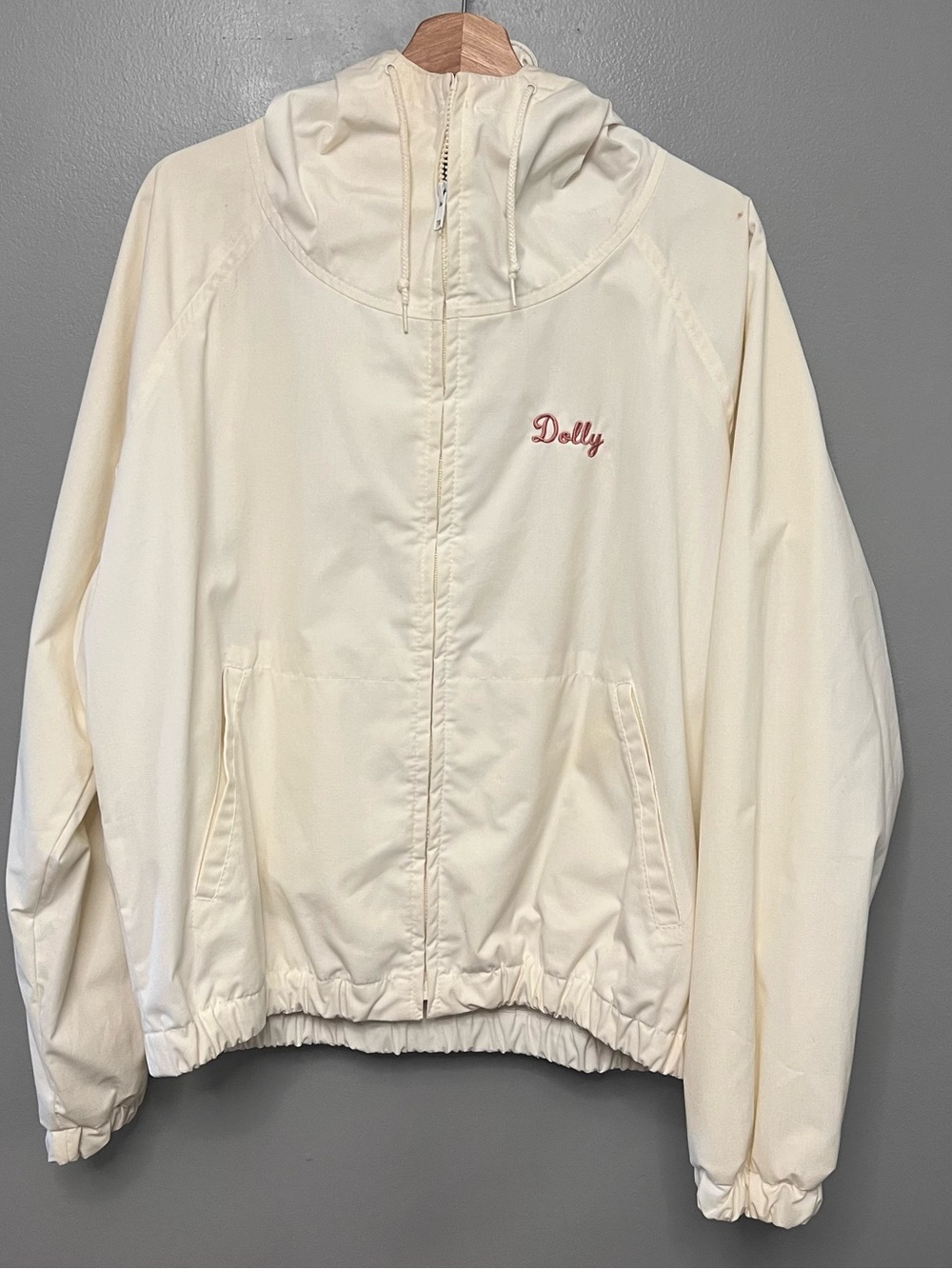 VTG Zero King Zip Up Hooded Jacket W/ Dolly & Propbuster Embroidery Medium
